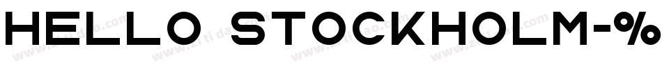Hello Stockholm字体转换